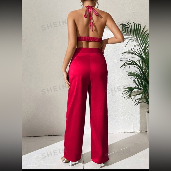 Red two piece co-ord set - Picture 2 of 6